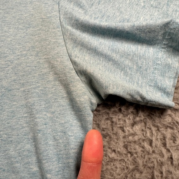 Psycho Bunny Men's Light Blue V-Neck‎ T-Shirt Size 8 Pima Cotton - Picture 4 of 9